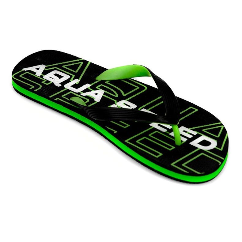 Aqua-Speed ​​Rhodes crne i zelene muške papuče, broj 38 crno zelena