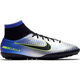 Nike Mercurial X Victory 6 Df Neymar Tf 921514 407 nogometna cipela zelena, plava, siva / srebrna plava
