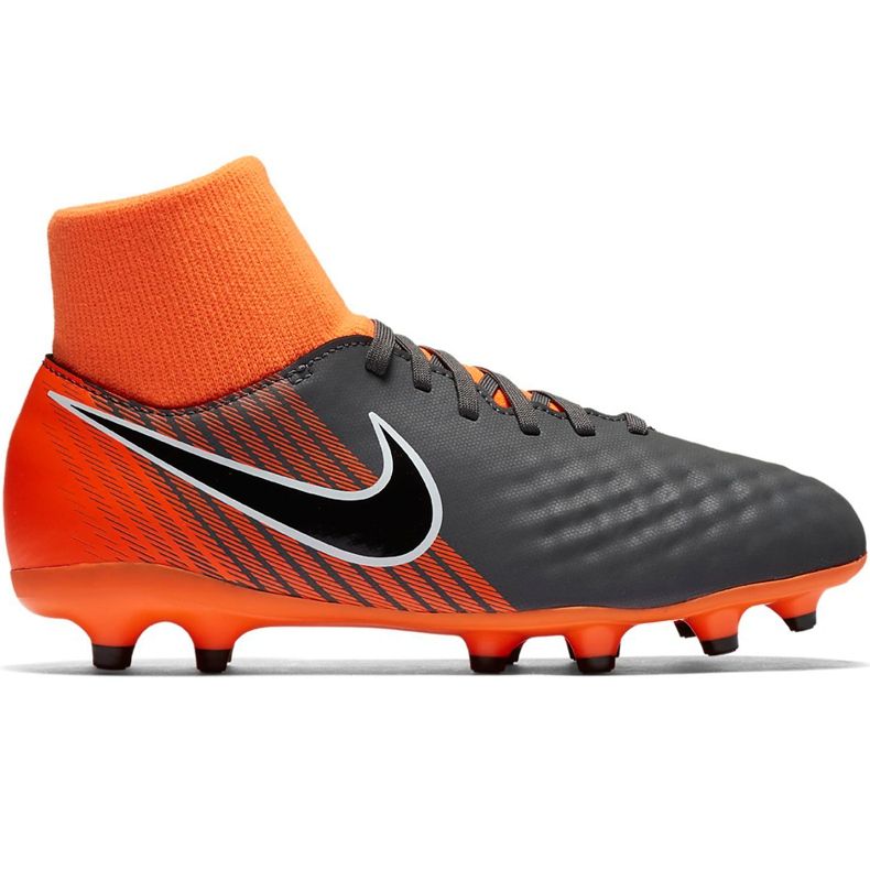 Nike Magista Obra 2 Academy Df Fg Jr AH7313 080 nogometne cipele crno naranča