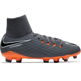 Nike nogometne cipele Hypervenom Phantom 3 Academy Df Fg Jr AH7287 081 višebojan siva