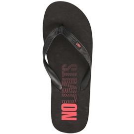 Muške papuče 4F crvene H4L18 KLM001 crno