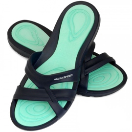 Aqua-Speed Panama ženske papuče za bazen na vodi Aqua speed Speed ​​10 tamnoplava