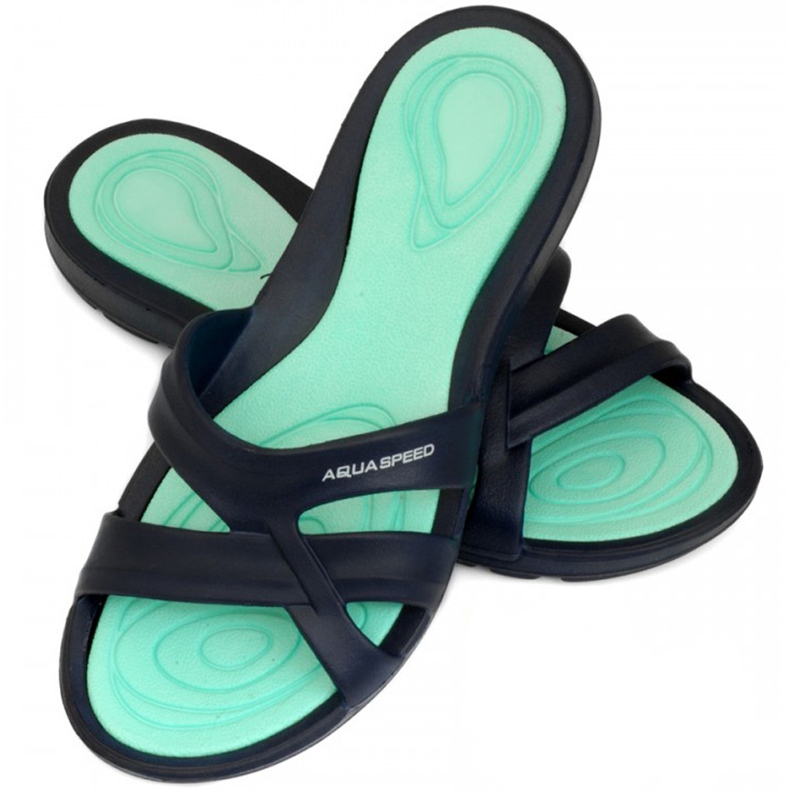 Aqua-Speed Panama ženske papuče za bazen na vodi Aqua speed Speed ​​10 mornarsko plava