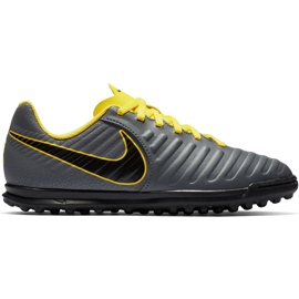 Nike Tiempo Legend 7 Club Tf Jr AH7261 070 nogometne cipele crna siva