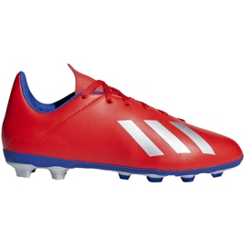 Adidas X 18.4 FxG Jr crvene tenisice BB9379 višebojan crvena