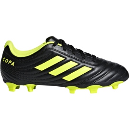 Adidas Copa 19.4 Fg Jr nogometne cipele crno žute D98088 višebojan crna