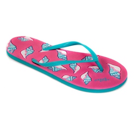 Aqua-Speed ​​Napoli papuče roza plave 03 plava ružičasta