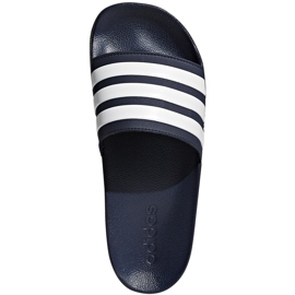 Adidas Adilette tuš tamne papuče AQ1703 bijela tamnoplava