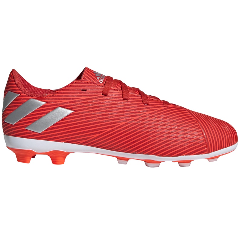Crvene nogometne cipele Adidas Nemeziz 19,4 FxG Jr F99948 crvena crvena