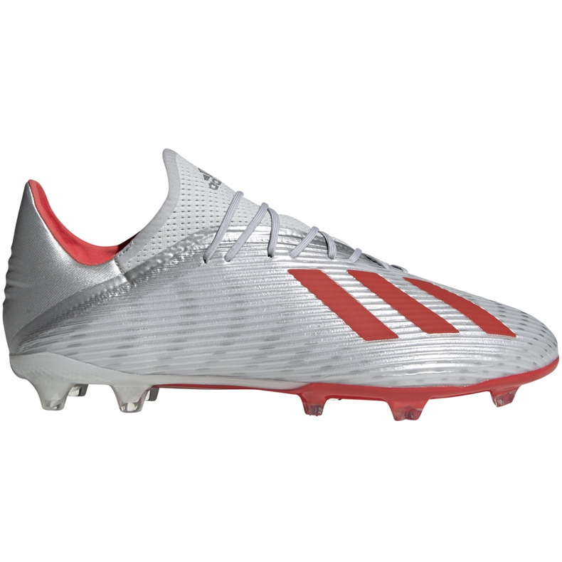 Kopačke adidas X 19.2 Fg srebrne F35386 siva siva