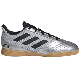 Kopačke adidas Predator 19.4 In Sala Jr srebrna G25829 raznobojna siva
