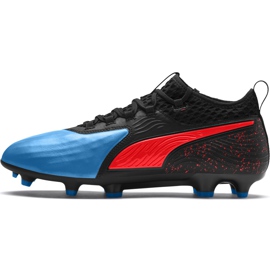Nogometne cipele Puma One 19.2 crno plava crvena Fg Ag 105484 01 raznobojna