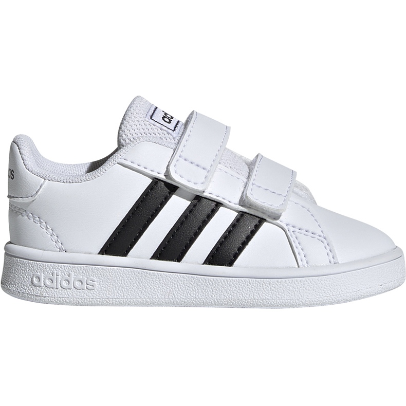 Dječje cipele adidas Grand Court I bijele i crne EF0118 bijela