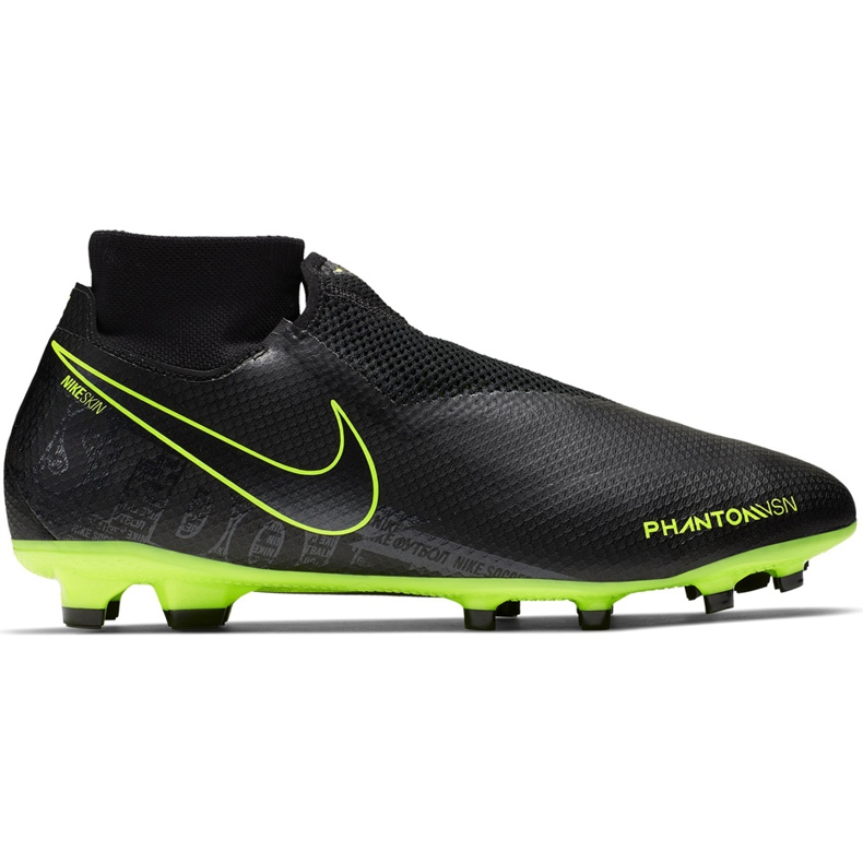 Nike Phantom Vsn Pro Df Fg AO3266 007 nogometne cipele crno crno