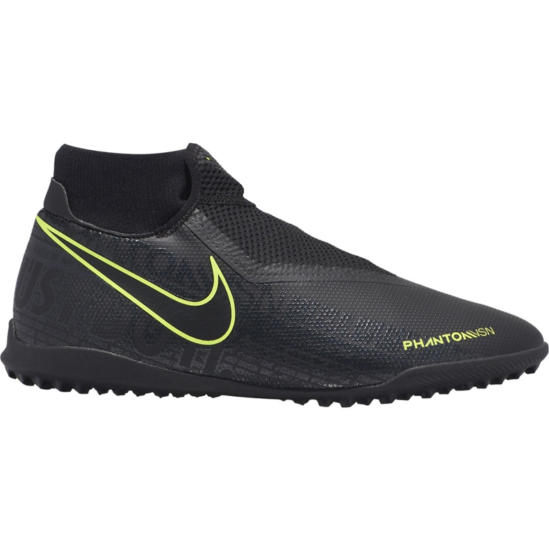 Nike Phantom Vsn Academy Df Tf AO3269 007 nogometne cipele crno crno