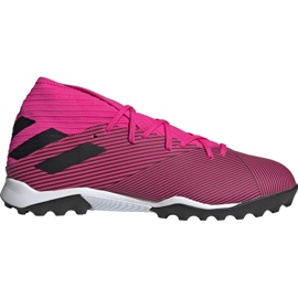 Kopačke adidas Nemeziz 19.3 Tf pink F34426 ružičasta crna