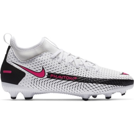Nike nogometna cipela Phantom Gt Academy Df FG / MG Junior CW6694 160 bijela bijela