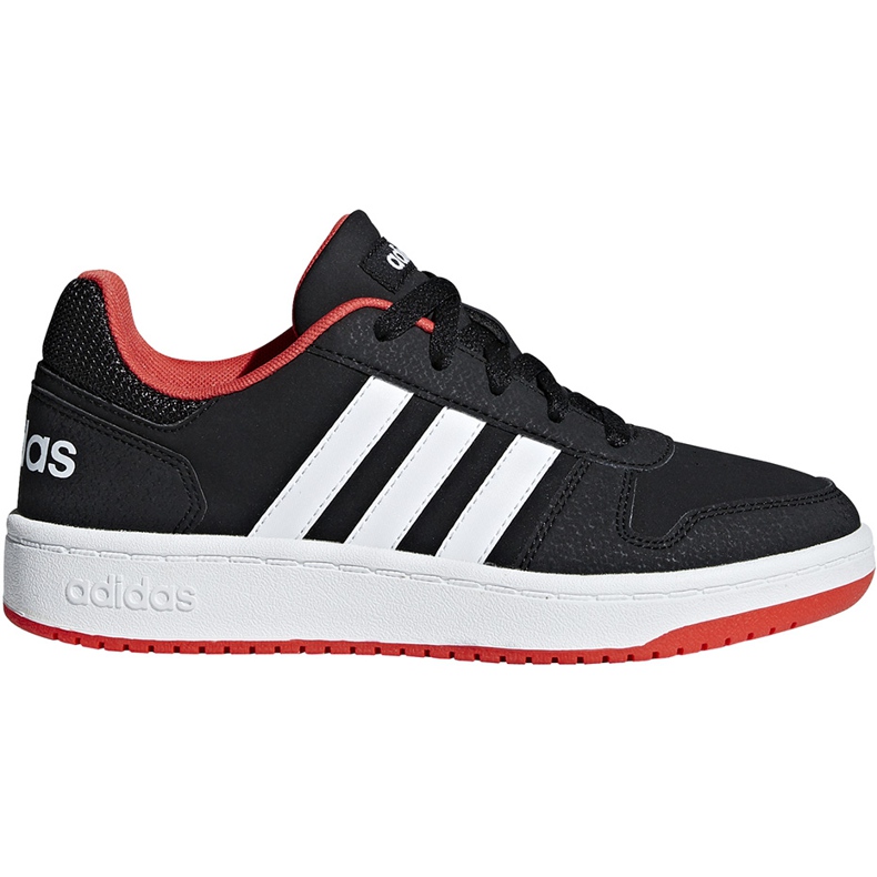 Adidas Hoops 2.0 K dječje cipele crno-crvene B76067 bijela crvena