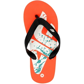 Papuče za dječaka 4F višebojne HJL20 JKLM001 90S crna narančasta