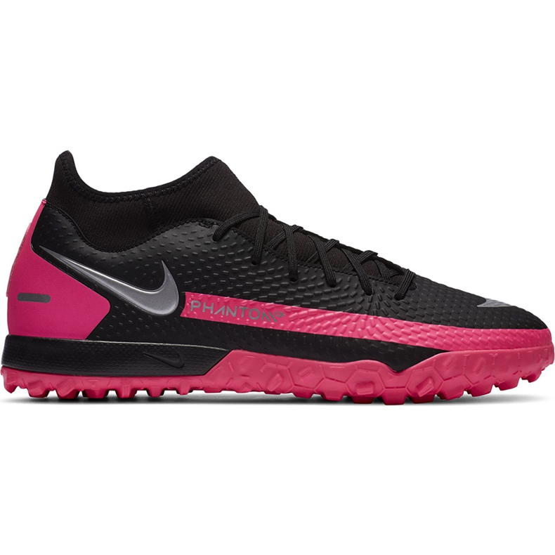 Nike Phantom Gt Academy Df Tf CW6666 006 nogometne cipele crno crno