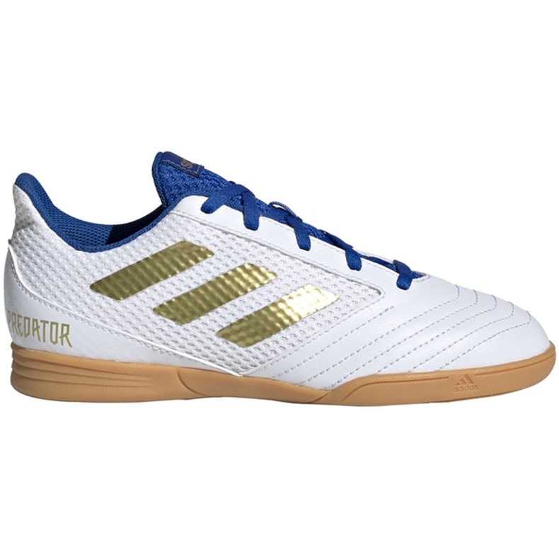 Kopačke adidas Predator 19.4 In Sala Junior bijele i plave EG2829 bijela bijela