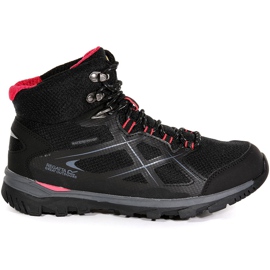 Ženske cipele Regatta Wms Kota Mid crne i ružičaste RWF490 7HQ crno
