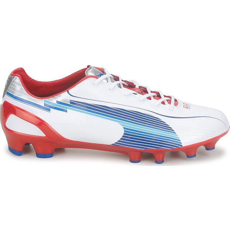 Kopačke Puma Evo Speed ​​1 Fg bijelo-crveno-plavo 102527 01 bijela bijela