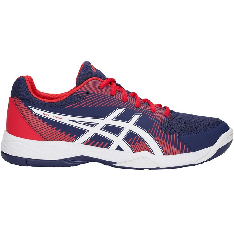 Asics Gel-Task plavo-crvene B704Y 400 muške cipele za odbojku mornarsko plava raznobojna mornarsko plava