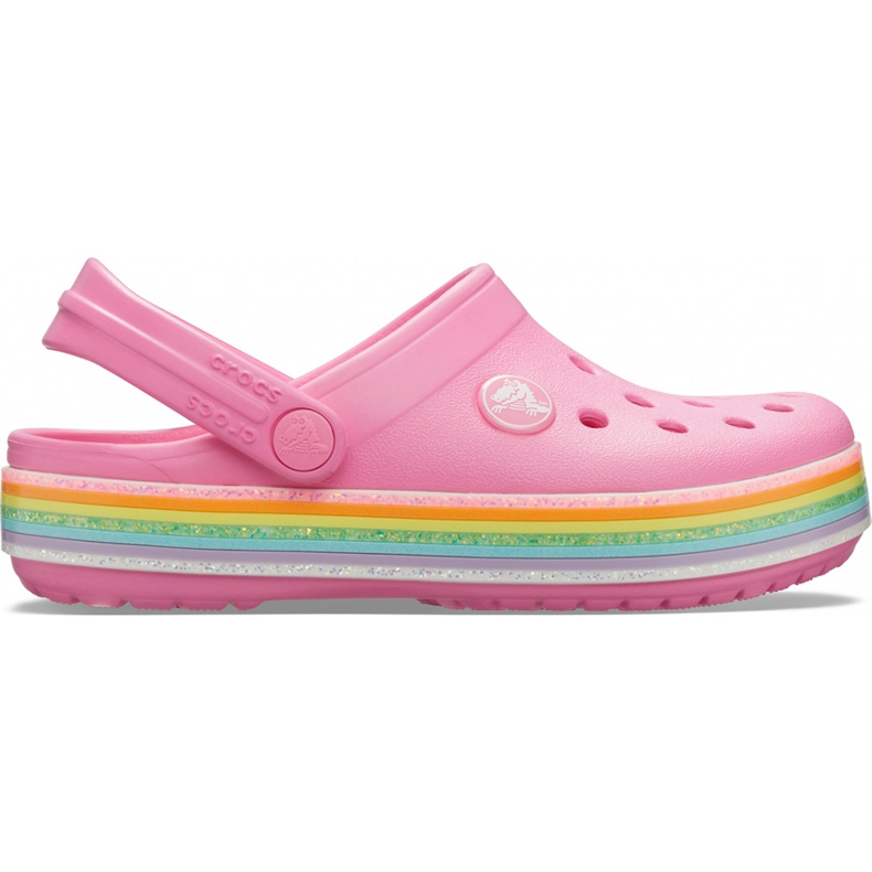 Crocs za djecu Crocband Rainbow Glitter Clg K roza 206 151 669 ružičasta