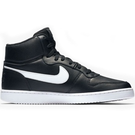 Muške cipele Nike Ebernon Mid crno -bijele AQ1773 002 bijela crna