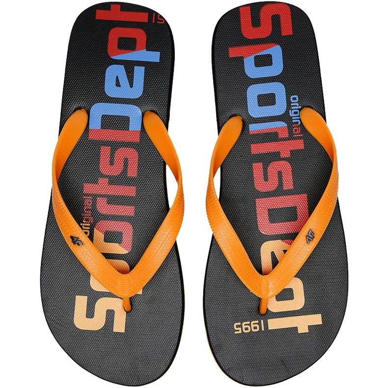 Muške papuče 4F višebojne H4L20 KLM006 90S naranča