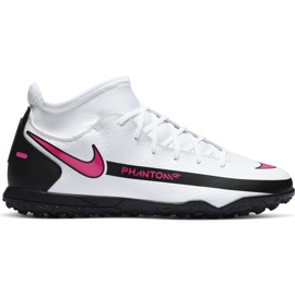 Nike nogometna cipela Phantom Gt Club Df Tf Junior CW6729 160 bijela bijela