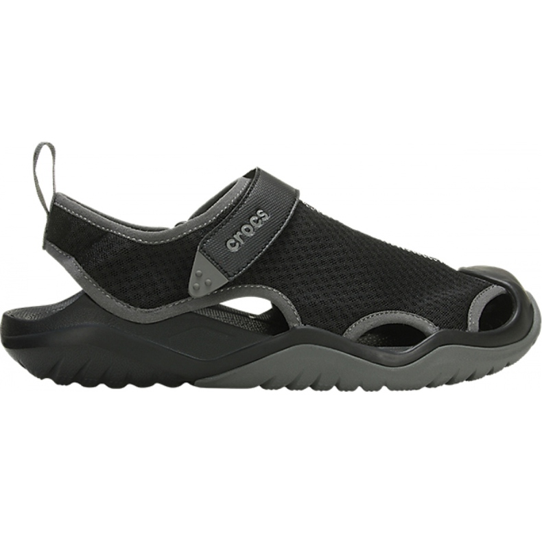 Crocs muške sandale Swiftwater Mesh Deck Sandal M crne 205289 001 crno