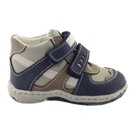 Kožne čizme Ren But 1363 tamnoplave tamnoplava siva