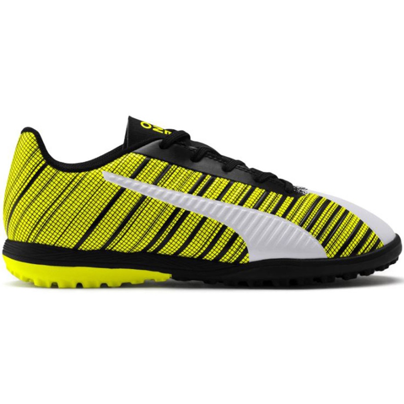Puma One 5.4 Tt Junior nogometne cipele žuto-bijelo-crne 105662 03 raznobojna žuta boja