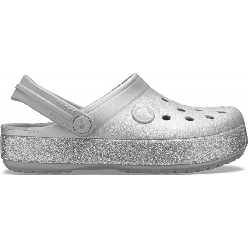 Crocs za djecu Crocband Glitter Clog Dječja srebrna 205 936 040 srebro