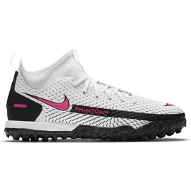 Nike nogometna cipela Phantom Gt Academy Df Tf Junior CW6695 160 bijela bijela