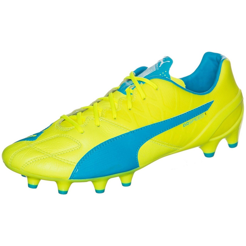 Kopačke Puma Evo Speed ​​1.4 Lth Fg žuto-plava 103615 03 žuta boja žuta boja
