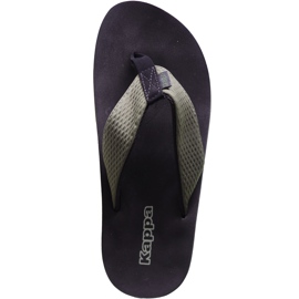 Muške crne i zelene papuče Kappa Pahala 242669 3111 crna zelena