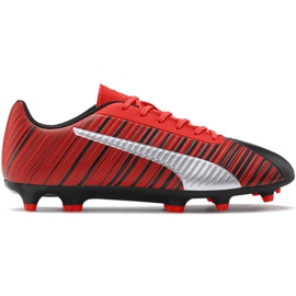 Kopačke Puma One 5.4 Fg Ag crveno-crna 105605 01 višebojan crvena