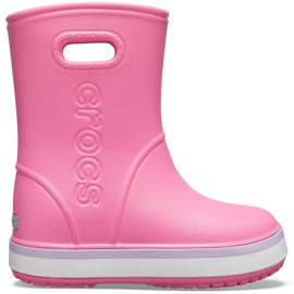 Crocs kišne čizme Crocband Rain Boot Kids ružičasta 205827 6QM roze