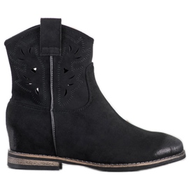 Vinceza Vincez kaubojske čizme na klin crna