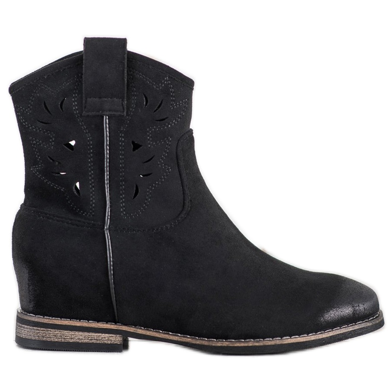 Vinceza Vincez kaubojske čizme na klin crno