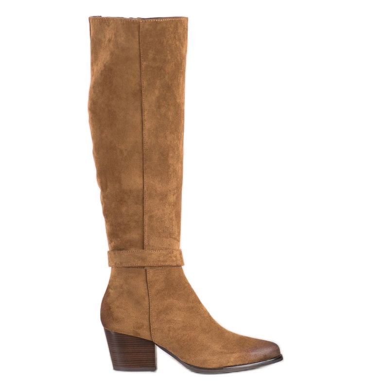 VINCEZA čizme od antilopa smeđa