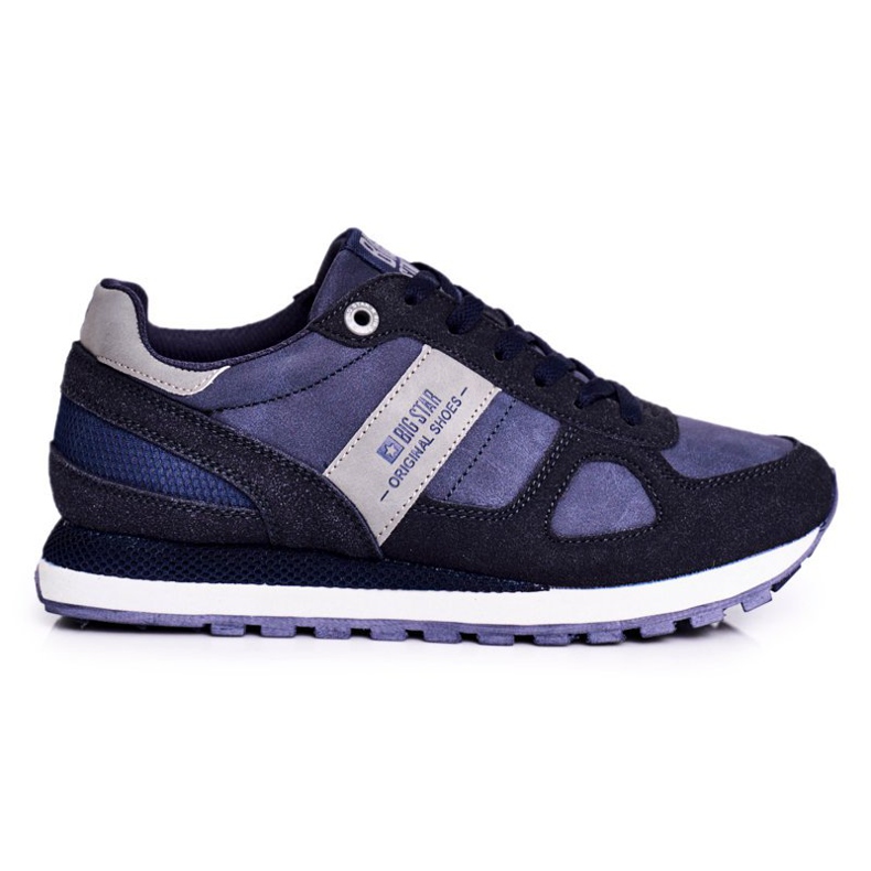 Ženske sportske cipele Tenisice Big Star Navy Blue GG274676 mornarsko plava plava siva