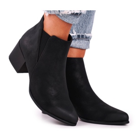 Ženske čizme Sergio Leone Jodhpur čizme Eco Nubuck Black BT621 crna