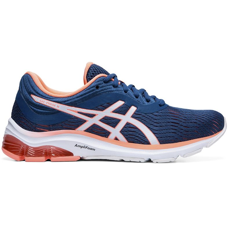 Ženske tenisice za trčanje Asics Gel-Pulse tamnoplava-breskva 1012A467 401 mornarsko plava naranča