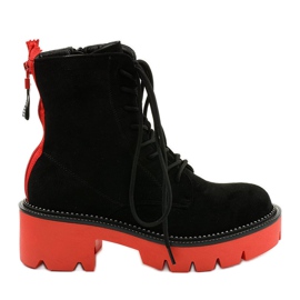 Crne antilop Centrifugalne gležnjače na čipku crna narančasta