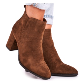 Ženske čizme na visoku petu Sergio Leone Olive BT508 smeđa višebojan