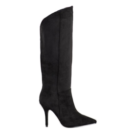 Seastar Čizme od antilopa na visoku petu crna